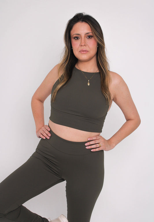Legging Rafaela - Power Skin™ - Verde Militar