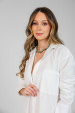 Chemise Nicolli - Offwhite - manga extralonga
