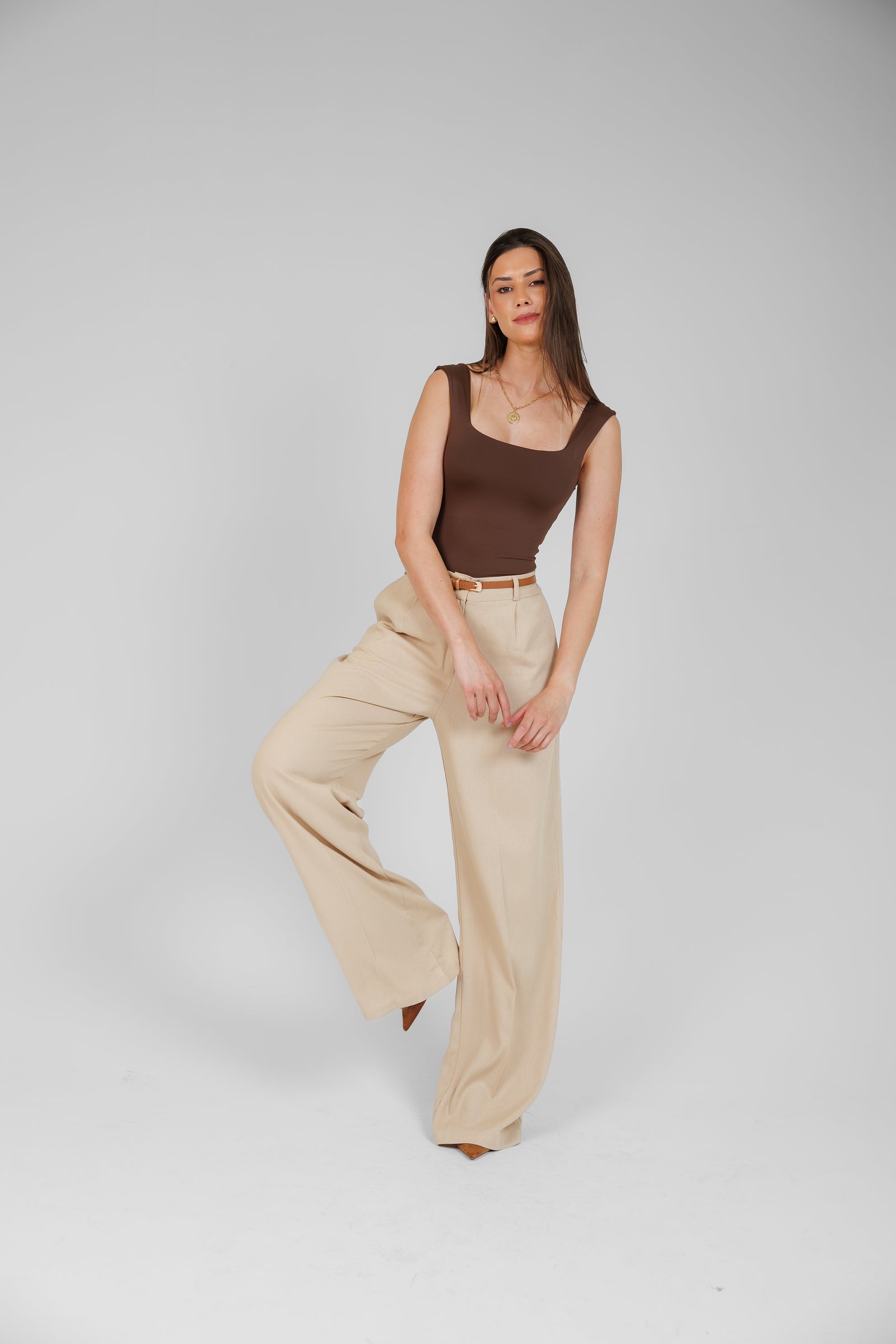 Calça Catarina Caqui