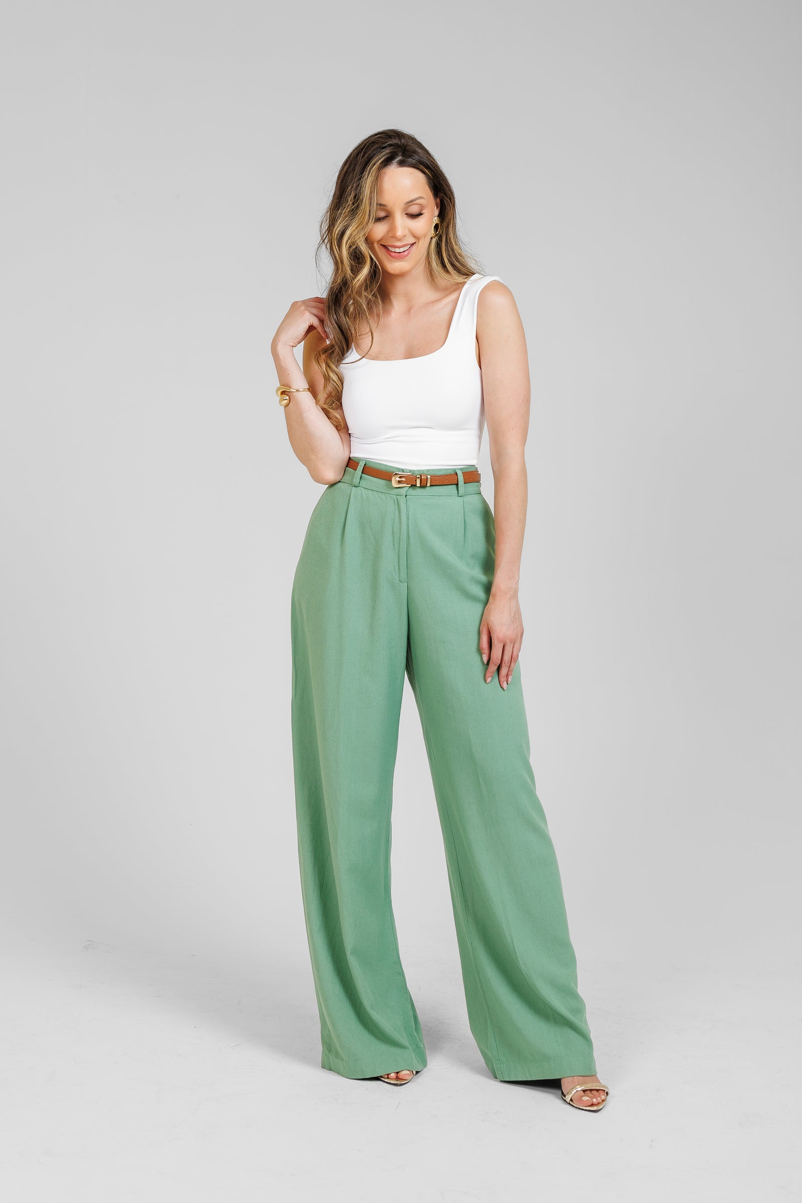 Calça Catarina Verde Sálvia