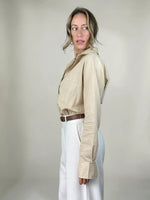 Chemise Nicolli - Caqui - Manga extralonga