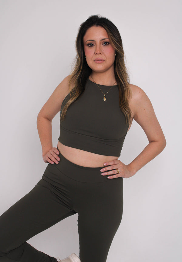 Top Denise - Power Skin™ - Verde Militar