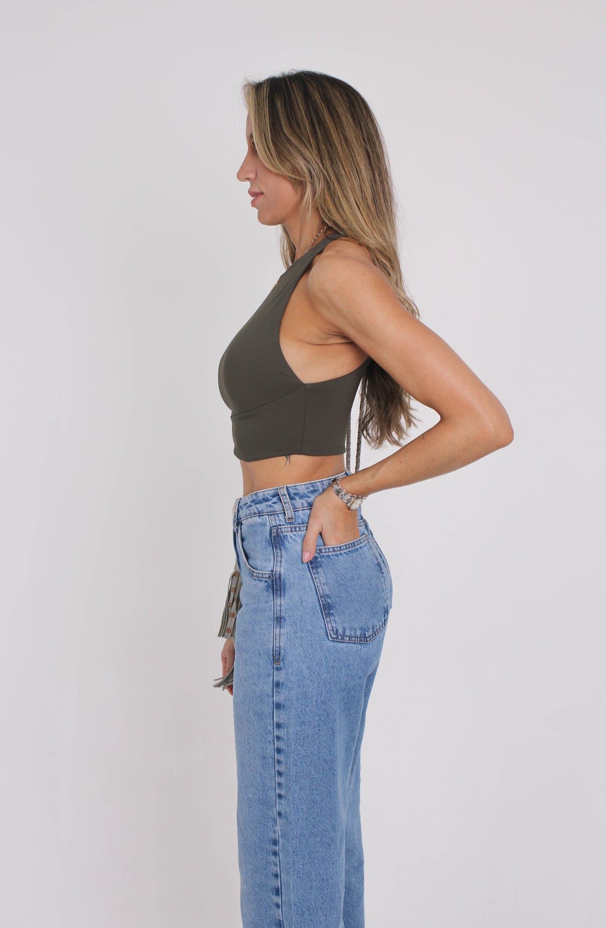 Top Denise - Power Skin™ - Verde Militar
