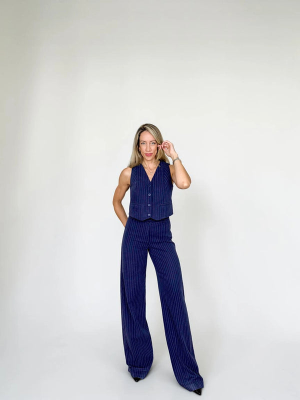 Calça Giulia - Risca de giz