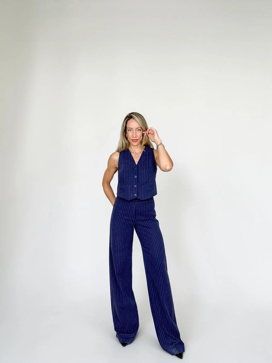 Calça Giulia - Risca de giz