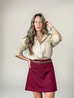 Chemise Nicolli - Caqui - Manga longa