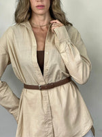Chemise Nicolli - Caqui - Manga longa