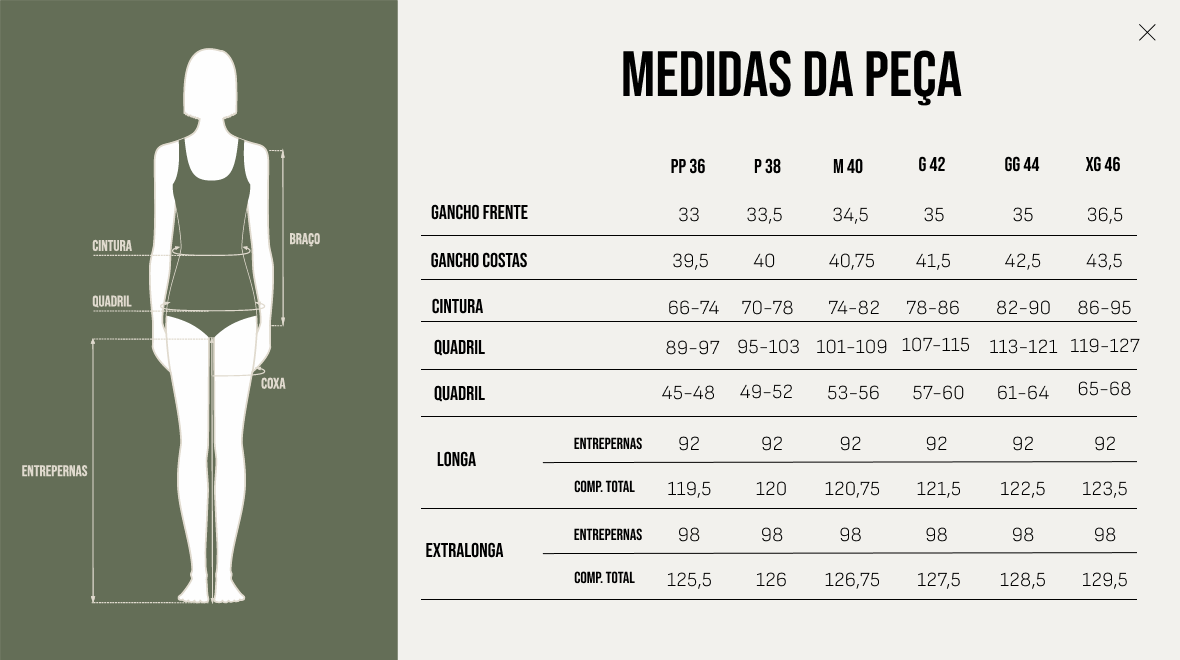 Tabela de Medidas - *PRÉ-VENDA* Jeans Bootcut Daniela