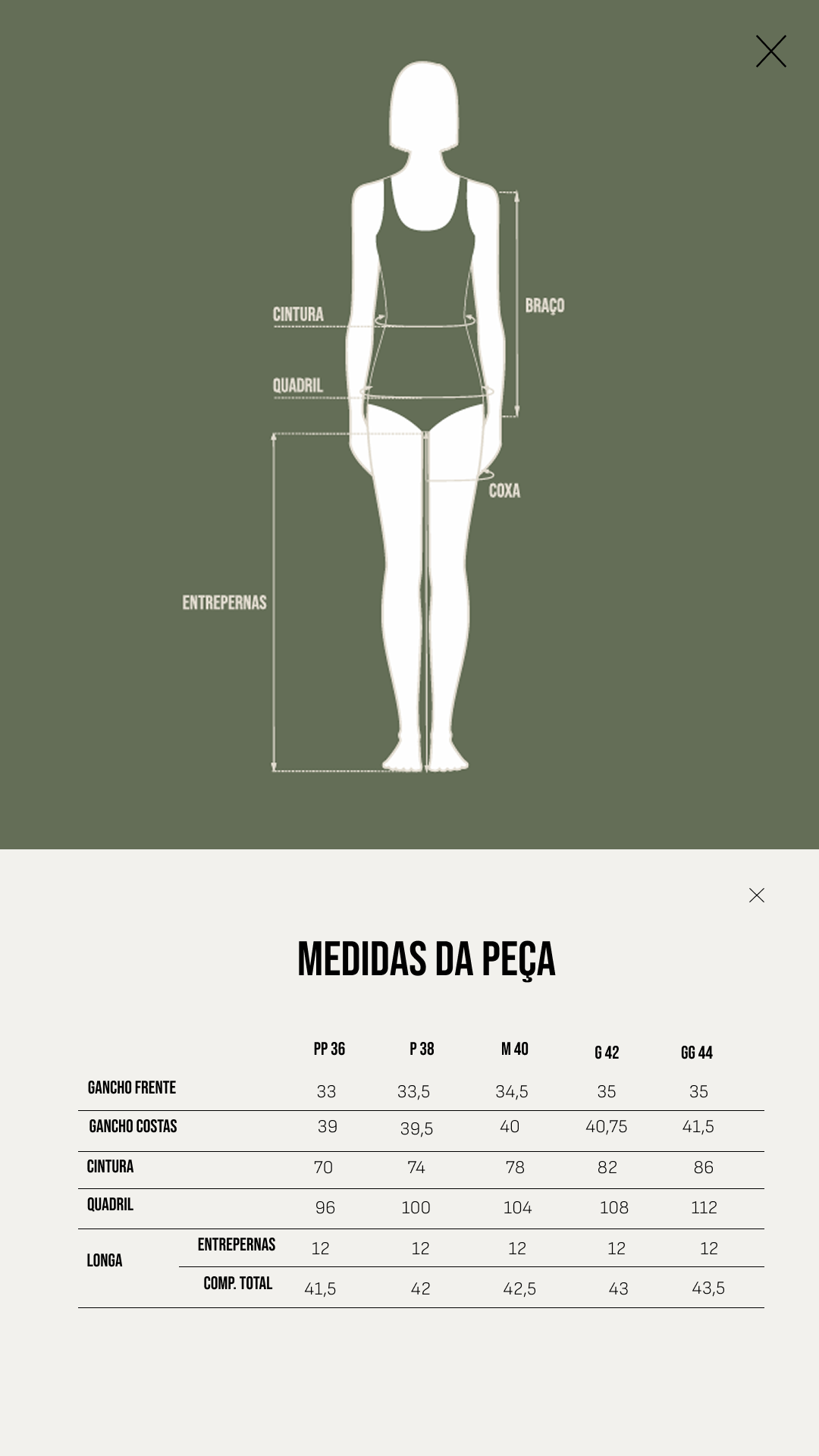 Tabela de Medidas - *PRÉ-VENDA* Short jeans Milena